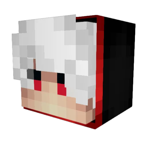 ShyniWorks Minecraft avatar head, 3D render