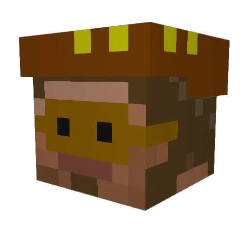 ShynoxV1 Minecraft avatar head, 3D render