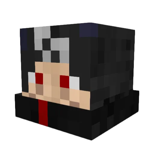 Shyo57 Minecraft avatar head, 3D render