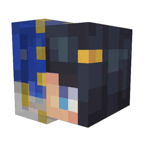 Shyoyka Minecraft avatar head, 3D render