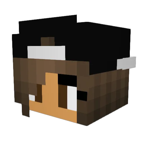 ShyraAnn Minecraft avatar head, 3D render