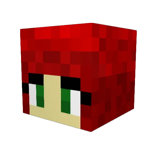 Shyrkos Minecraft avatar head, 3D render