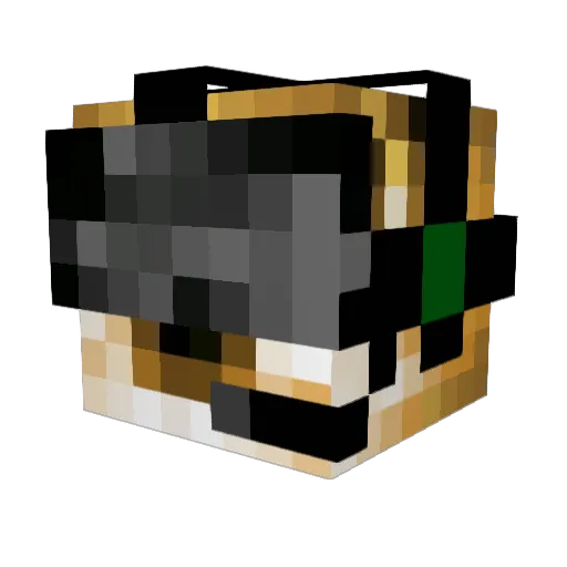 ShyroVEVO Minecraft avatar head, 3D render