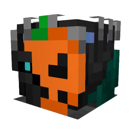 Shysg Minecraft avatar head, 3D render