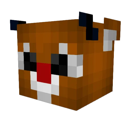 Shyster_04 Minecraft avatar head, 3D render