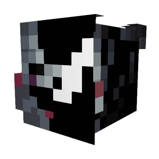 Shytic Minecraft avatar head, 3D render