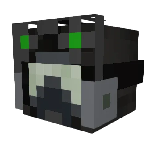 Shyurny Minecraft avatar head, 3D render