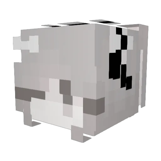 Shyyuii Minecraft avatar head, 3D render
