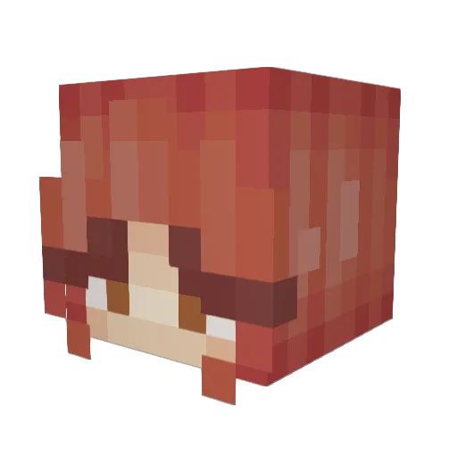 Shyz1 Minecraft avatar head, 3D render