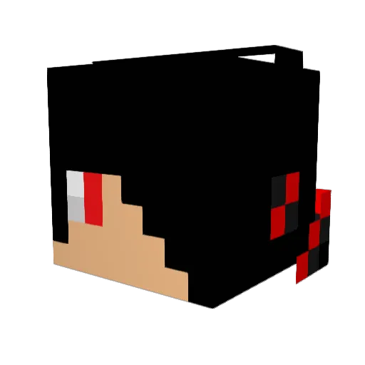 Shyzikk Minecraft avatar head, 3D render