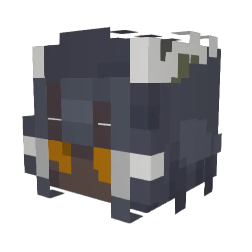 Si159 Minecraft avatar head, 3D render