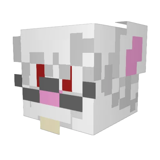Si3ge_08 Minecraft avatar head, 3D render