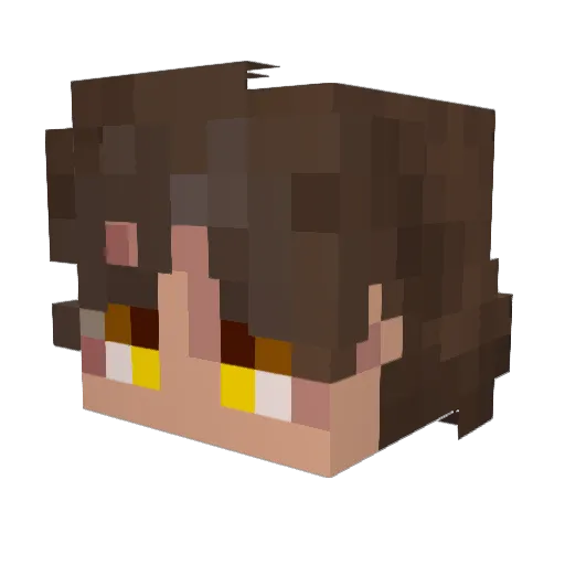 SiCisPr0 Minecraft avatar head, 3D render