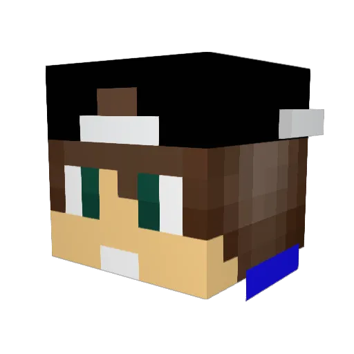 SiDovski Minecraft avatar head, 3D render