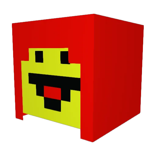 SiHaas Minecraft avatar head, 3D render