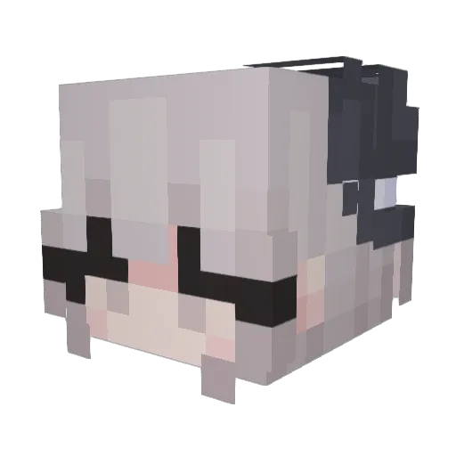 SiIvaire Minecraft avatar head, 3D render