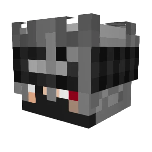 SiIxnce Minecraft avatar head, 3D render