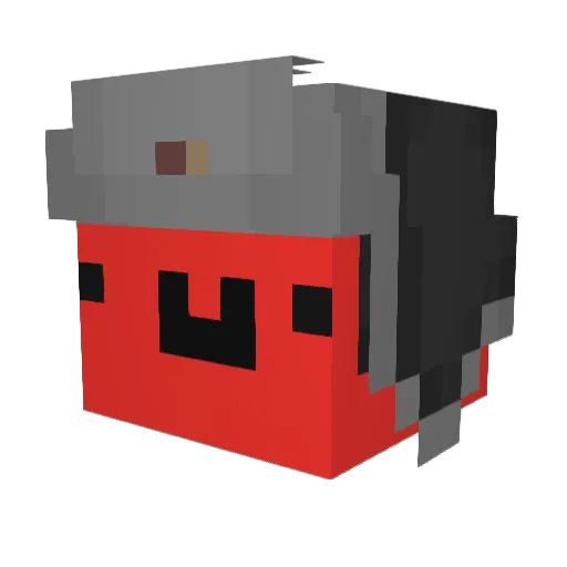 SiJaEsMa Minecraft avatar head, 3D render