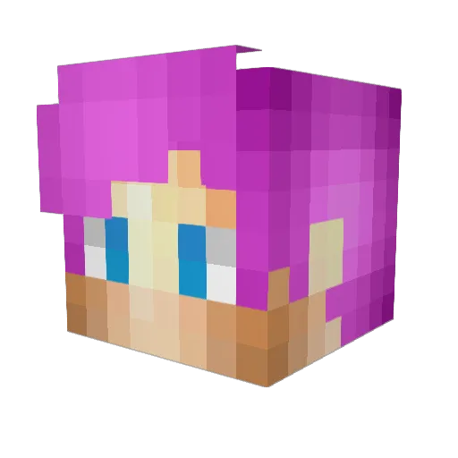 SiLaXz Minecraft avatar head, 3D render