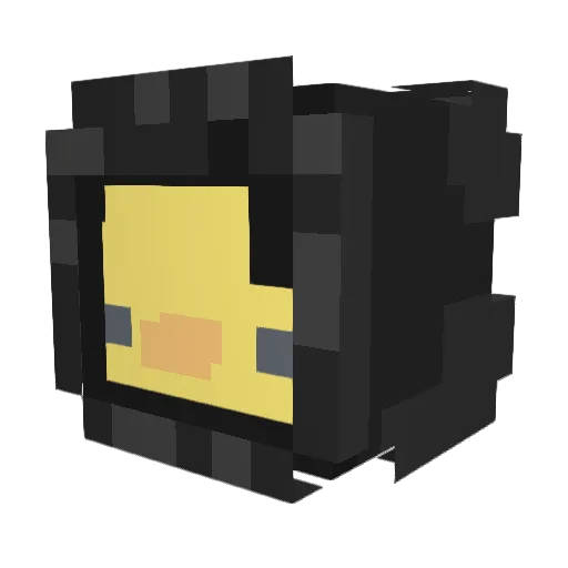 SiLucky88 Minecraft avatar head, 3D render