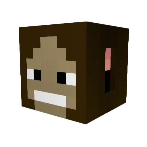 SiM__SiM Minecraft avatar head, 3D render