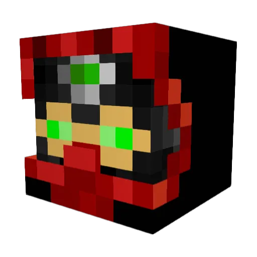 SiNNoKk Minecraft avatar head, 3D render