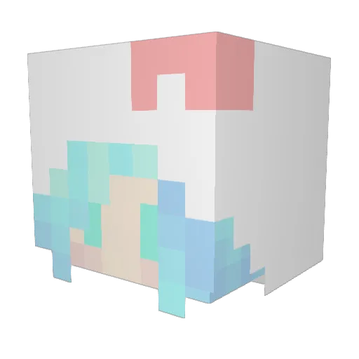 SiNOV_ Minecraft avatar head, 3D render