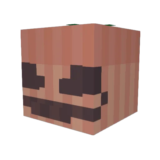 SiPS_2 Minecraft avatar head, 3D render