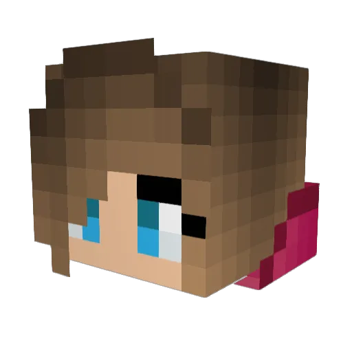SiRRa72 Minecraft avatar head, 3D render