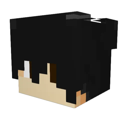 SiSunar Minecraft avatar head, 3D render