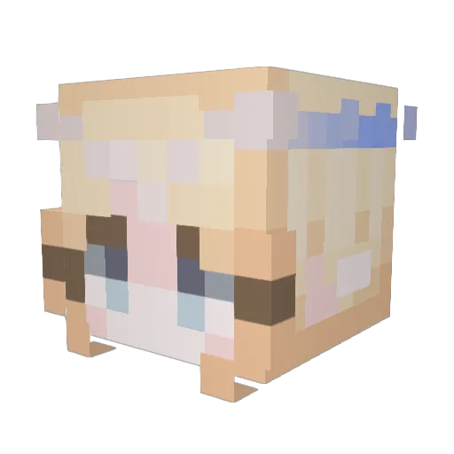 SiYan__ Minecraft avatar head, 3D render