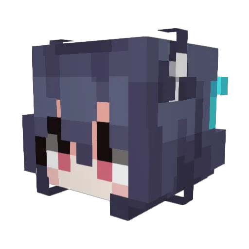 SiYaoXing Minecraft avatar head, 3D render