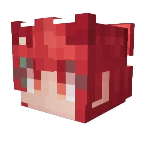 Si_Myu Minecraft avatar head, 3D render