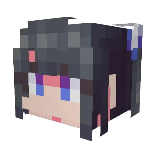 Si_Yoon Minecraft avatar head, 3D render