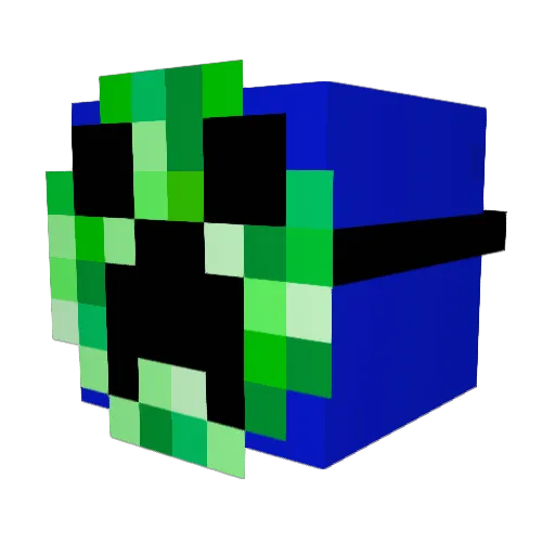 SiaNaraa Minecraft avatar head, 3D render