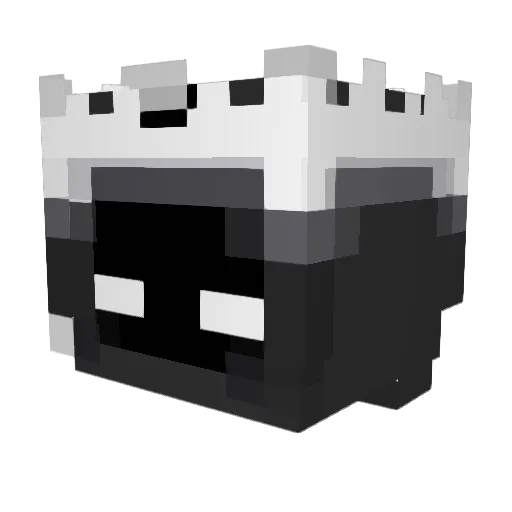 Siafraa Minecraft avatar head, 3D render