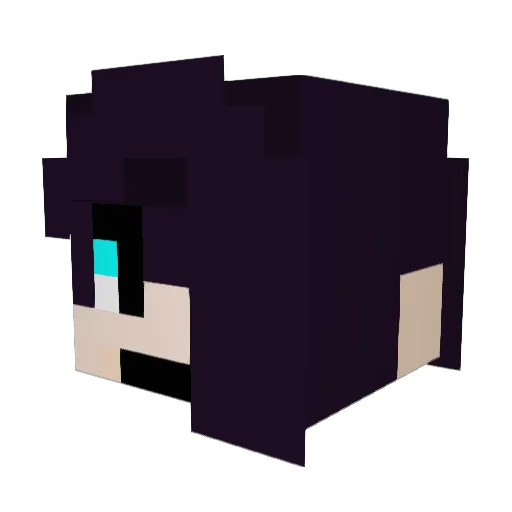 SiameseCatman Minecraft avatar head, 3D render