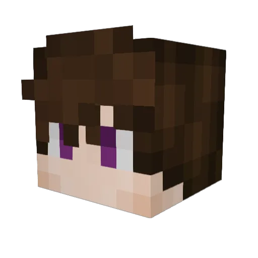 SianIV Minecraft avatar head, 3D render