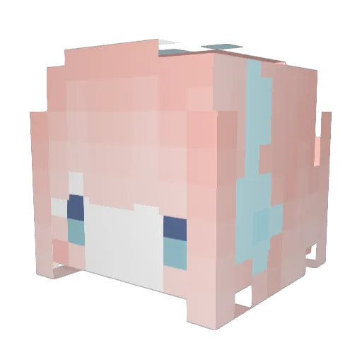 SiaoYu_ Minecraft avatar head, 3D render