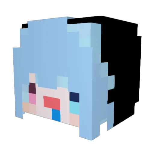SiaoYui_tw Minecraft avatar head, 3D render