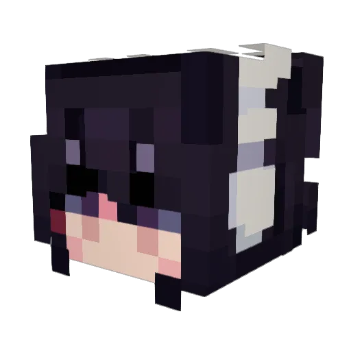 Siath Minecraft avatar head, 3D render