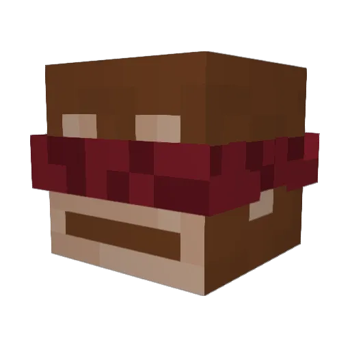 Sib__ Minecraft avatar head, 3D render