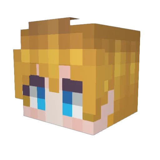 Siba_Rento Minecraft avatar head, 3D render