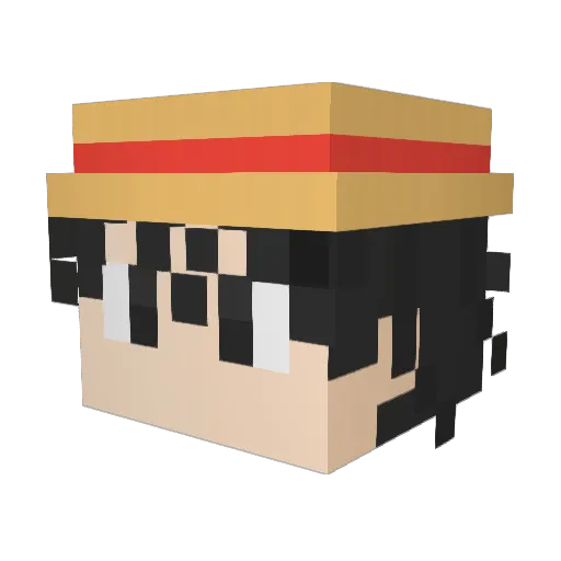 SiballZeroTwo Minecraft avatar head, 3D render
