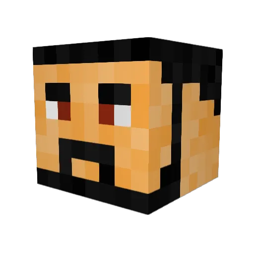 Sibban89 Minecraft avatar head, 3D render
