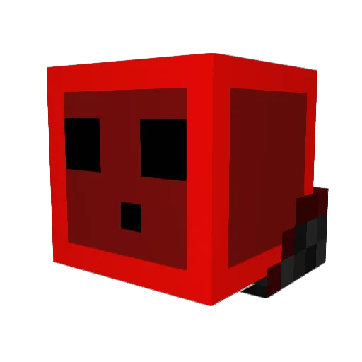 SibbiiCup Minecraft avatar head, 3D render