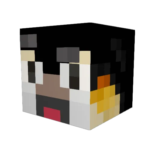 Sibby_87 Minecraft avatar head, 3D render