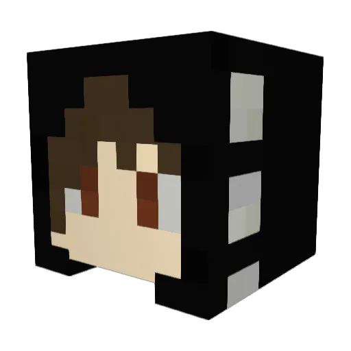 SiberianHat Minecraft avatar head, 3D render