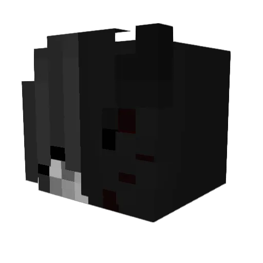 Siberine Minecraft avatar head, 3D render