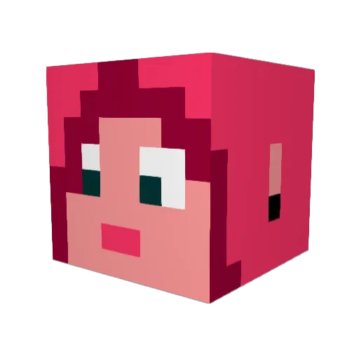 Sibiril Minecraft avatar head, 3D render